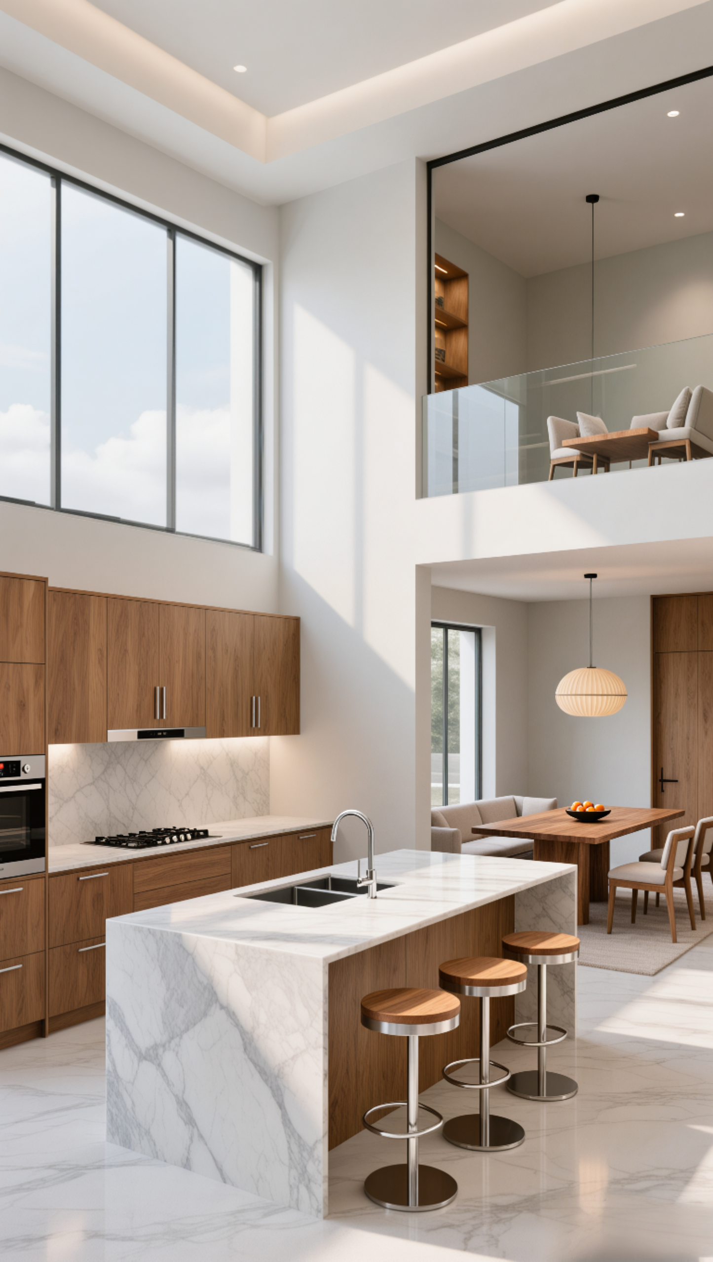 Standard 3D Interior Render (Living Room / Kitchen Package)